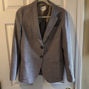 Giorgio Armani Black and White Checkered Blazer